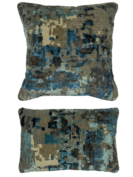 EQUILIBRIA PREMIUM PILLOW COLLECTION - Abstract Blue / Grey