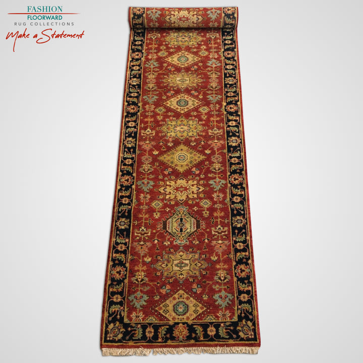 Indo-Persian red/blk 12' Runner