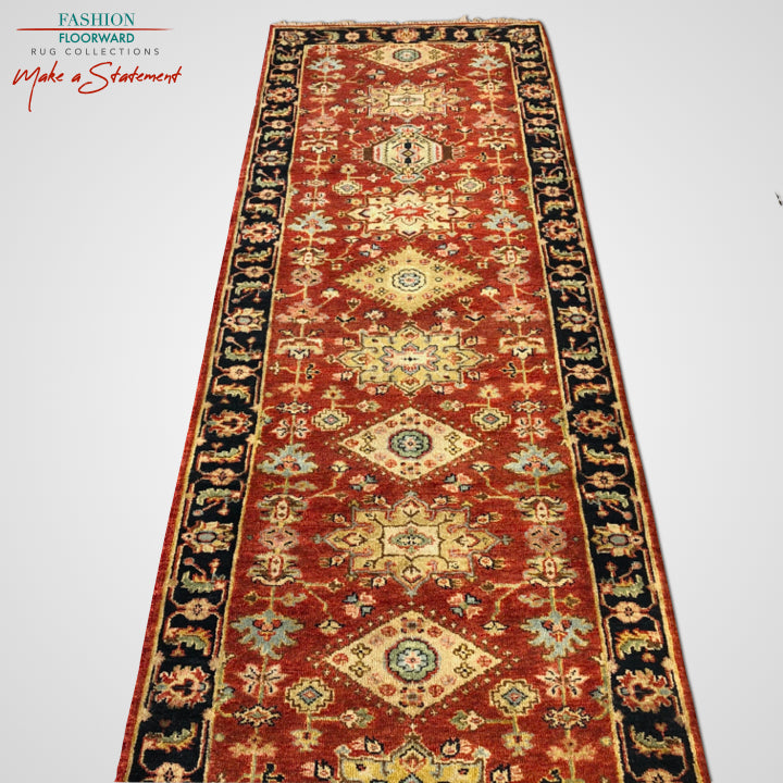 Indo-Persian red/blk 12' Runner