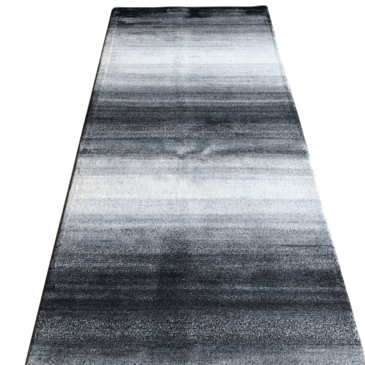 Ombre (2'06"x9'06") Runner black/white