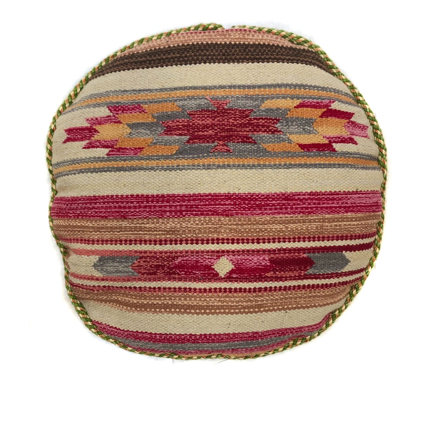 Round Dhurrie Pillows