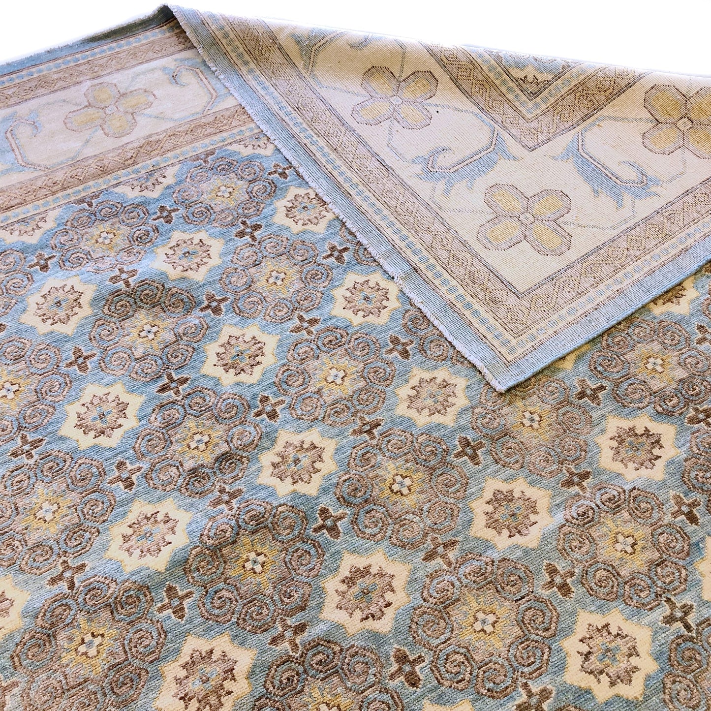 Khotan (10x14) ltblue/ivory