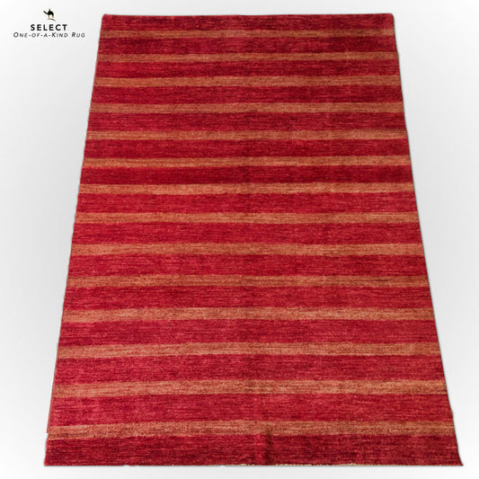 Striped Gabbeh (6x9) red