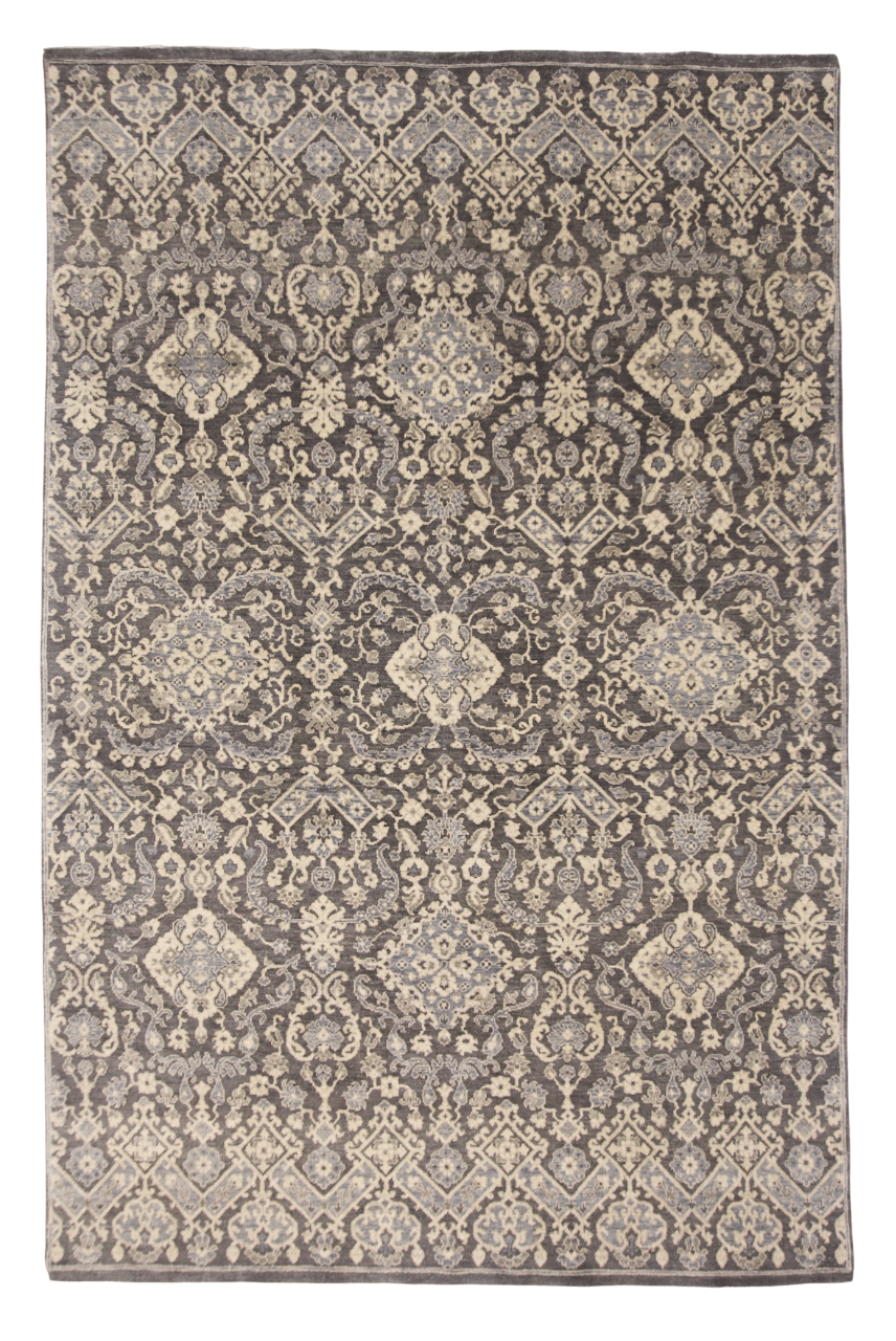 Transitional Design (6x9) dark gray/light blue