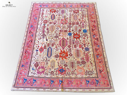 Bakshaish Design  gry/pink 8x10