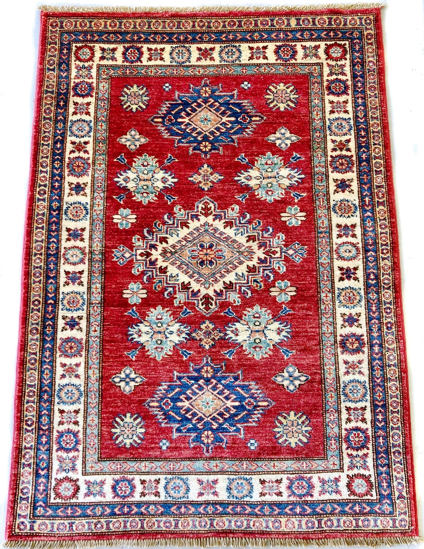 Super Kazak red/ivory (3x5)