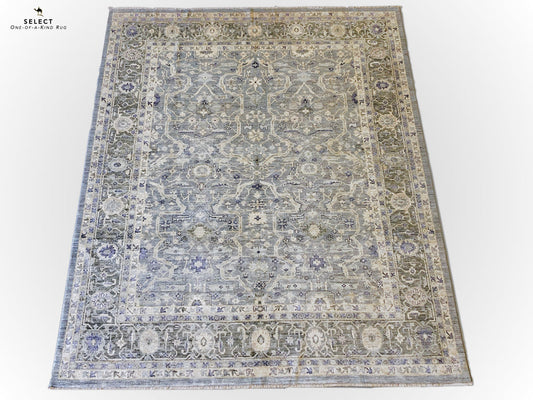 Afghan-Made Silk-Highlighted Serapi (8x10)