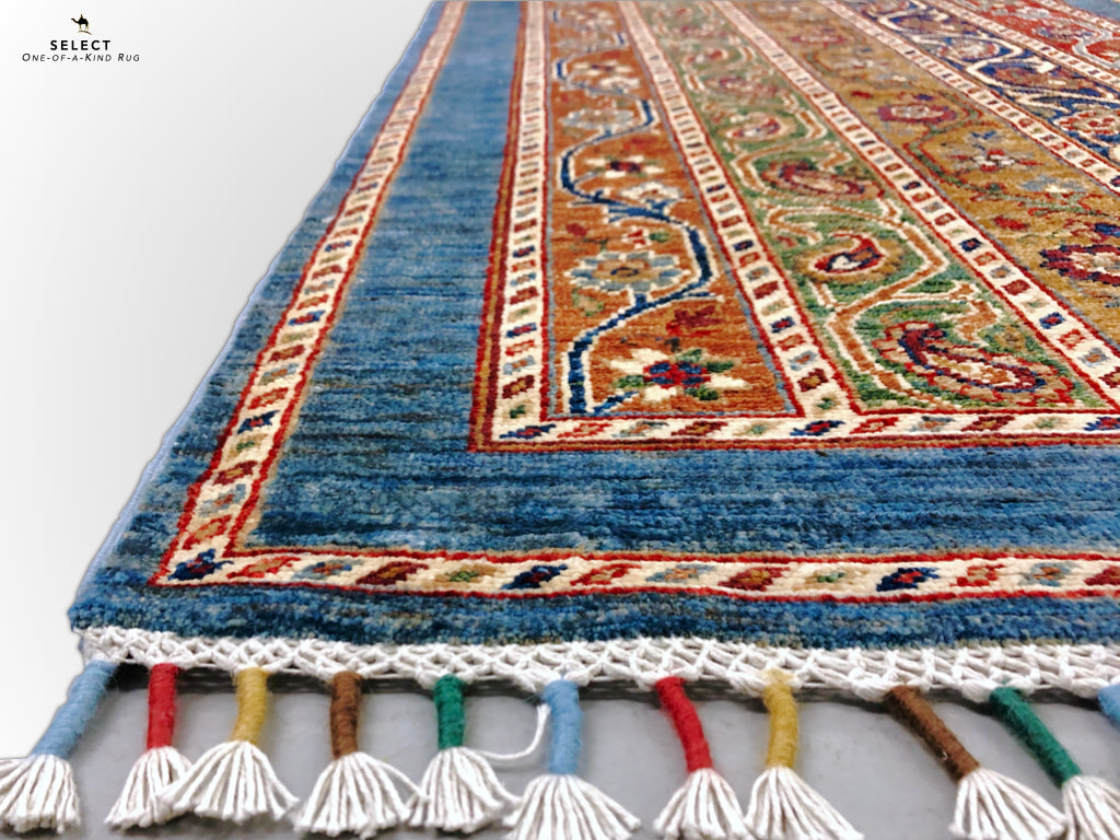 Turkish Shawl mt/blue 11' Runner