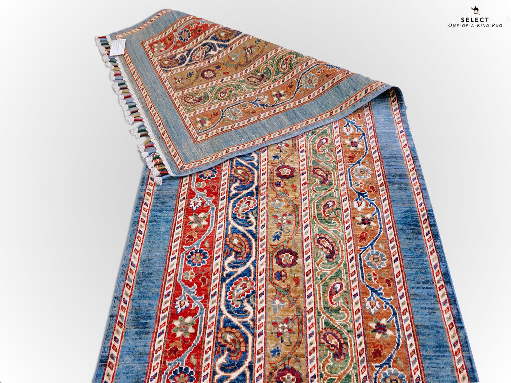 Turkish Shawl mt/blue 11' Runner