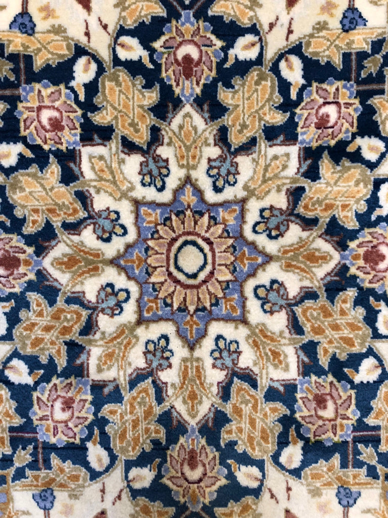 Fine Persian Tabriz ivo/grn 5x8