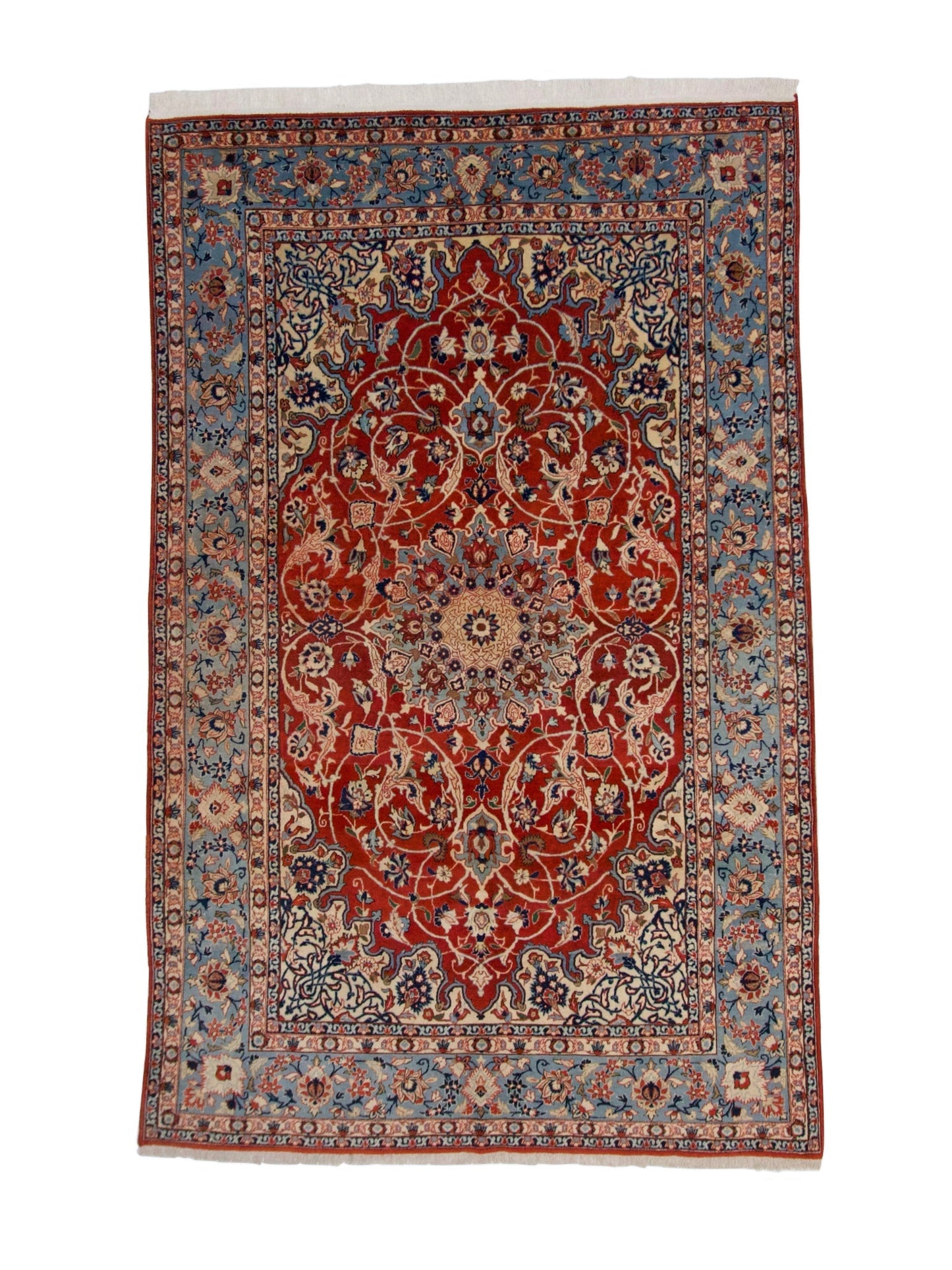 Persian Isfahan red/blue 5x8