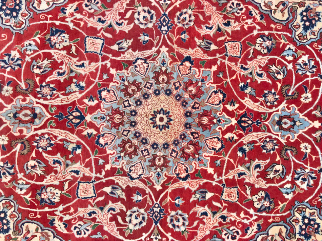 Persian Isfahan red/blue 5x8