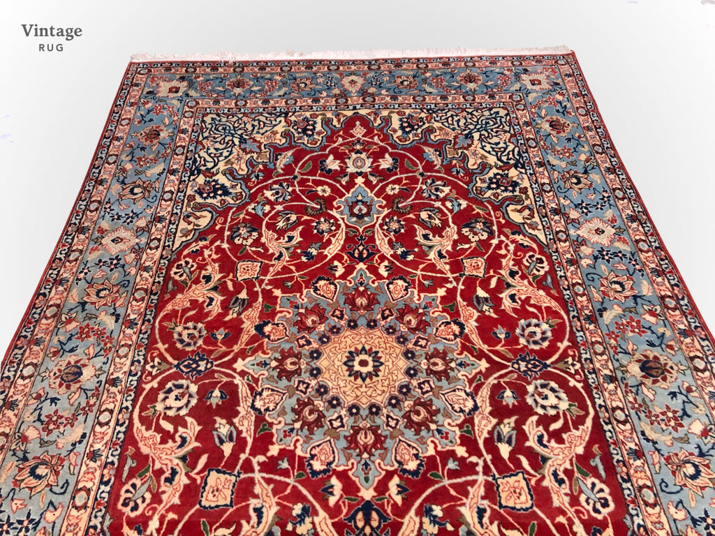 Persian Isfahan red/blue 5x8