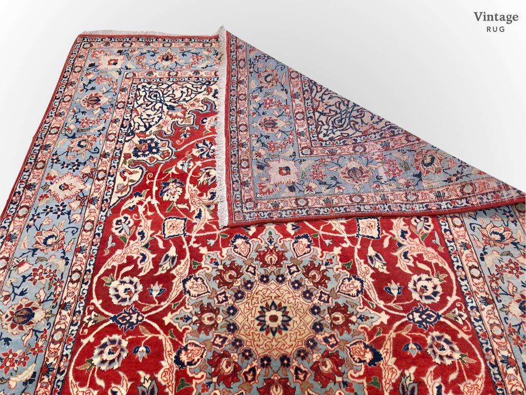 Persian Isfahan red/blue 5x8