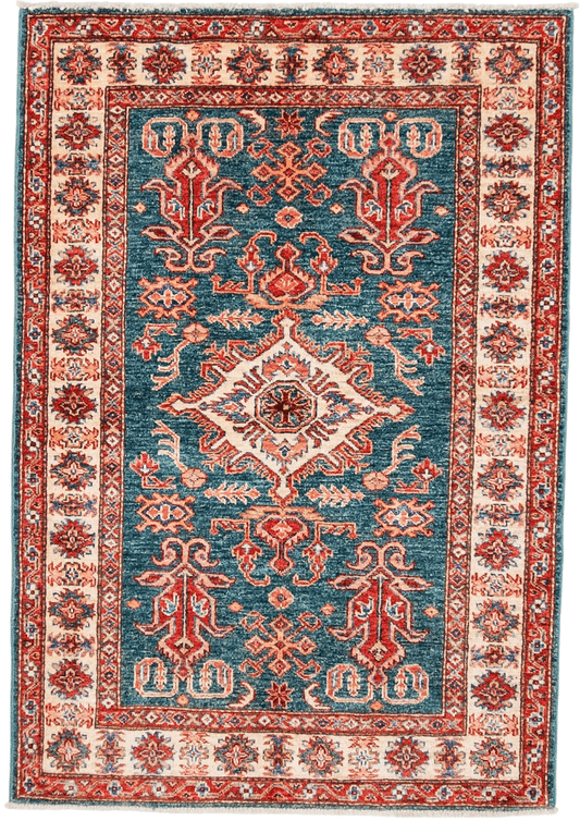 Super Kazak grn/ivory 3x5