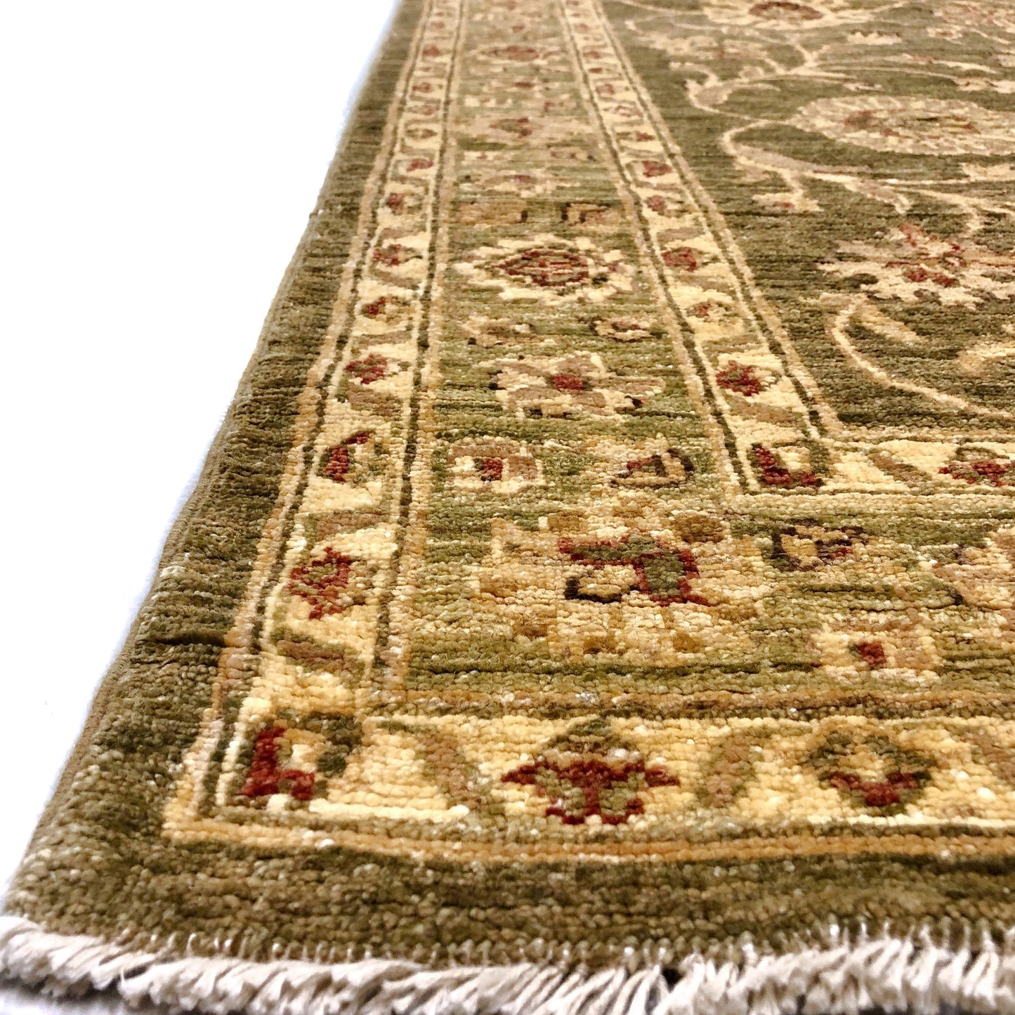 Chobi-Farahan 10' Runner grn/gold