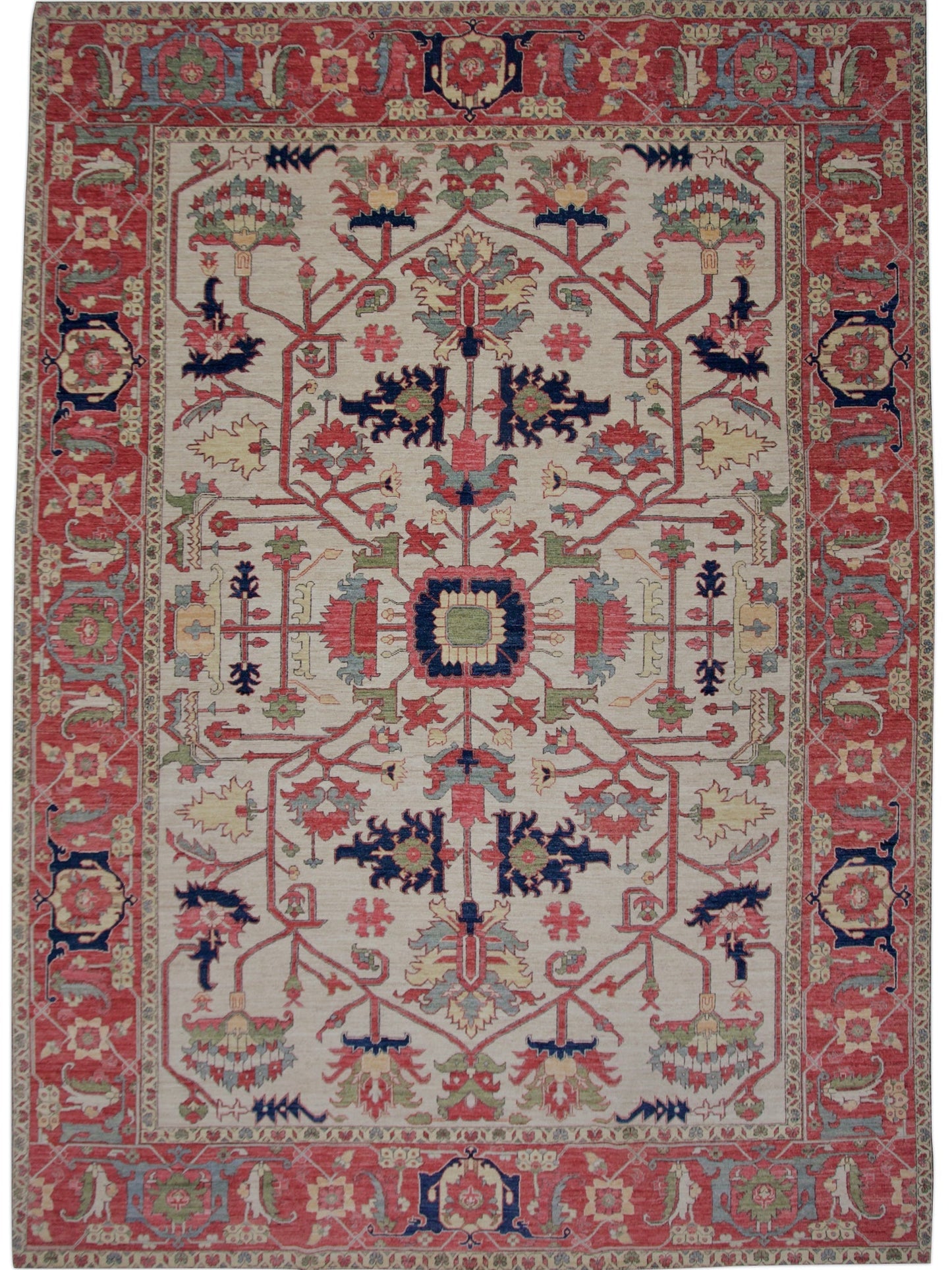 Afghan-Made Heriz (10x14)