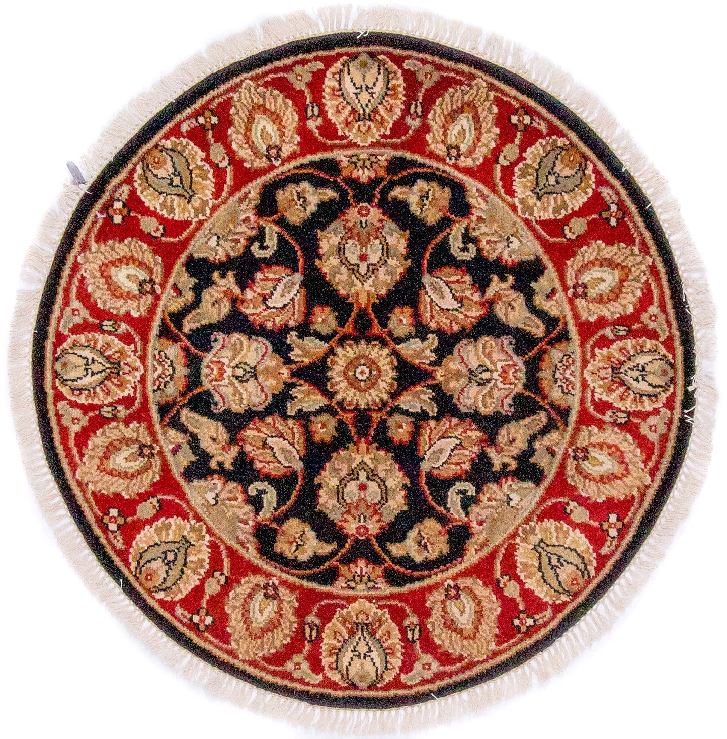 Indo-Persian blk/red 3' Round