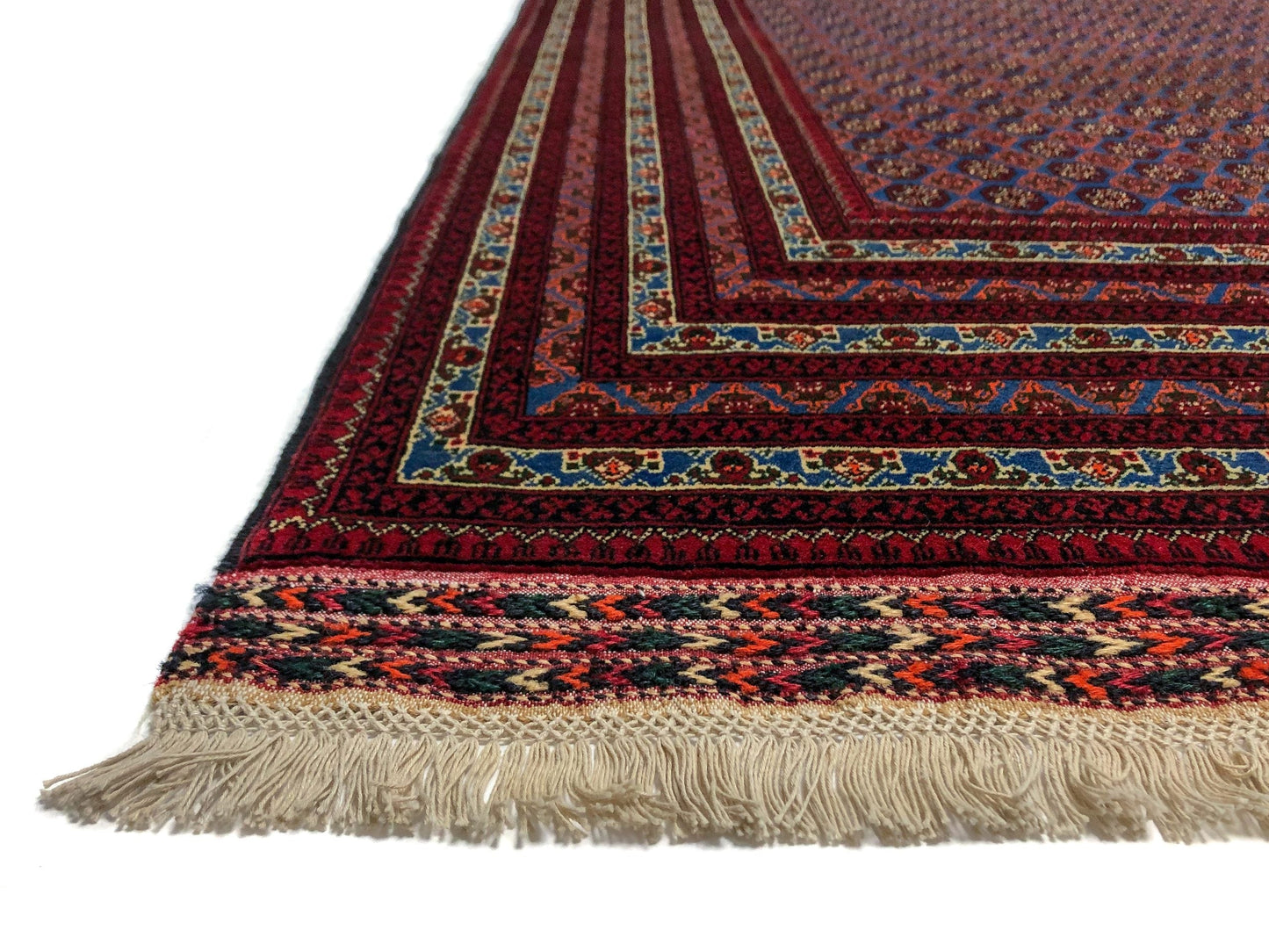 Afghan Bokhara (7x10) blue/dkred