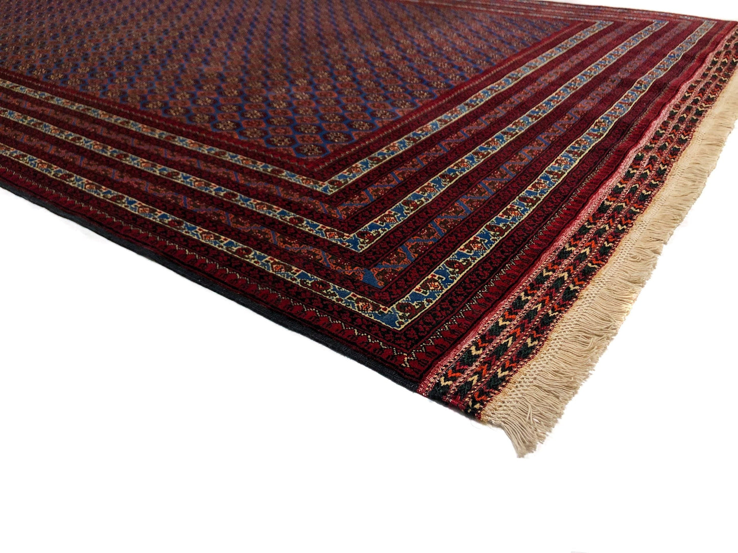 Afghan Bokhara (7x10) blue/dkred