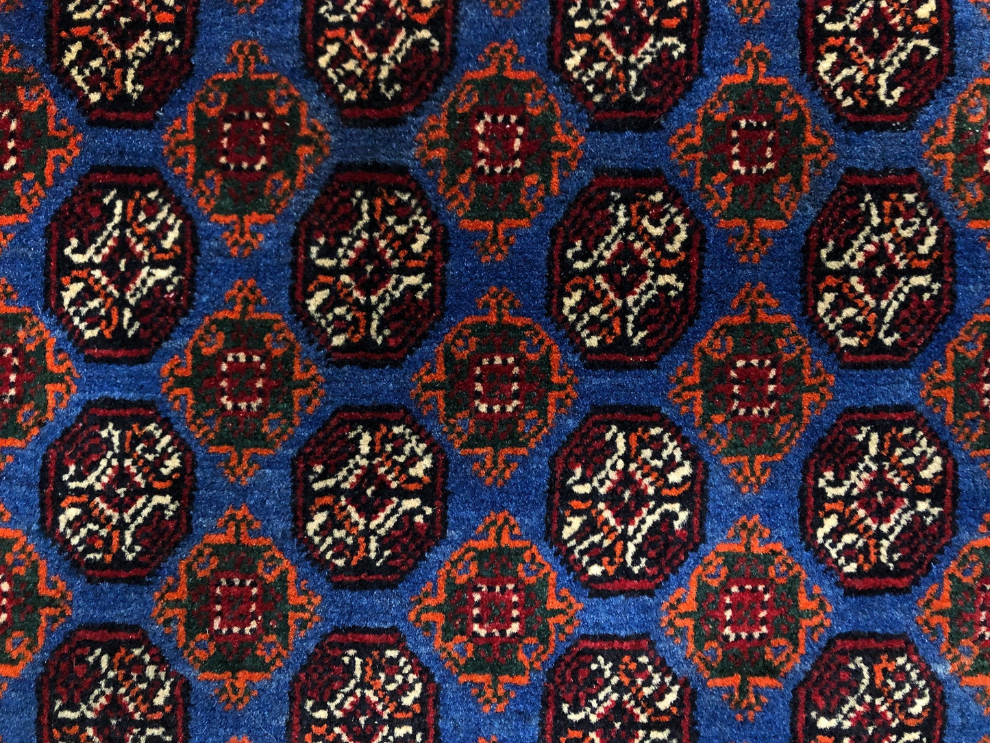 Afghan Bokhara (7x10) blue/dkred