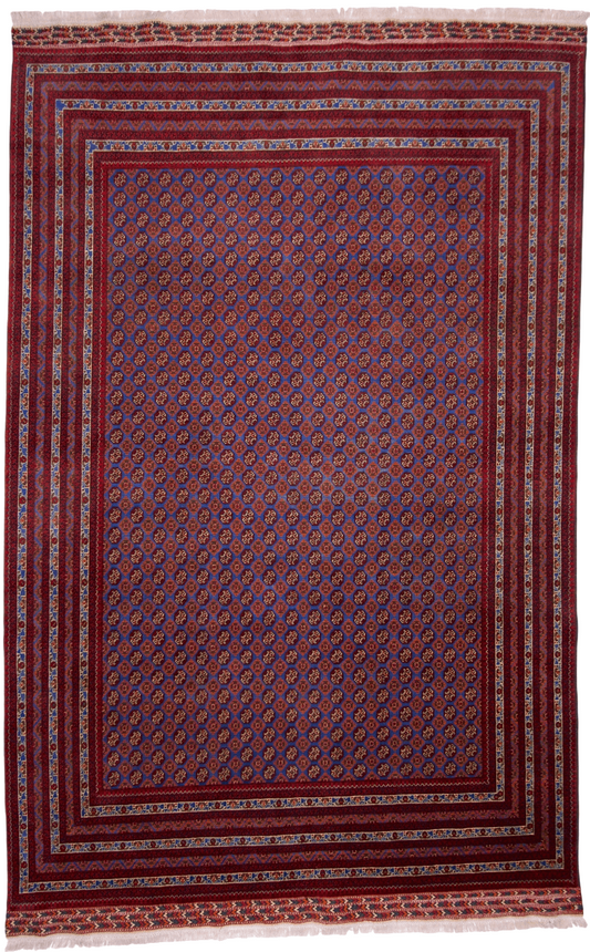 Afghan Bokhara (7x10) blue/dkred