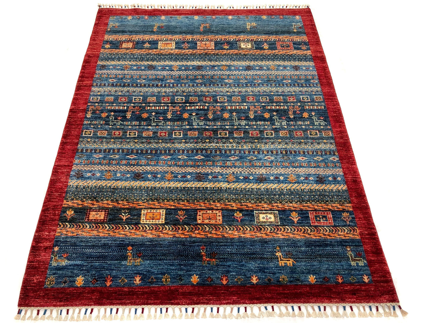 Gabbeh (5x7) blue/red