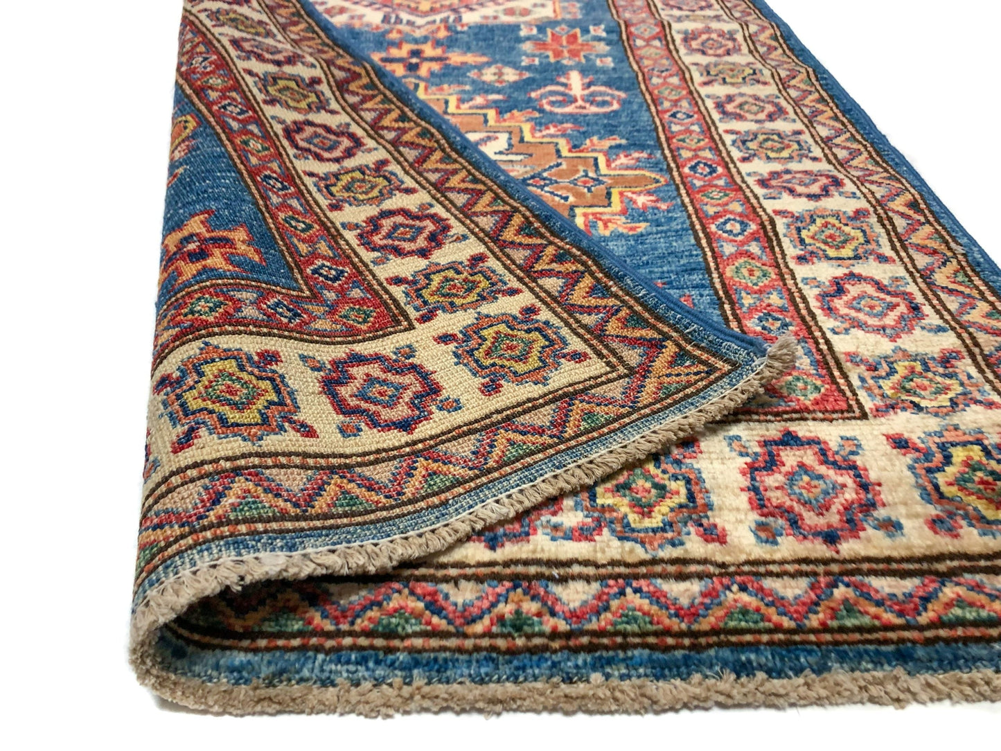 Super Kazak (13' Runner) blue/ivory