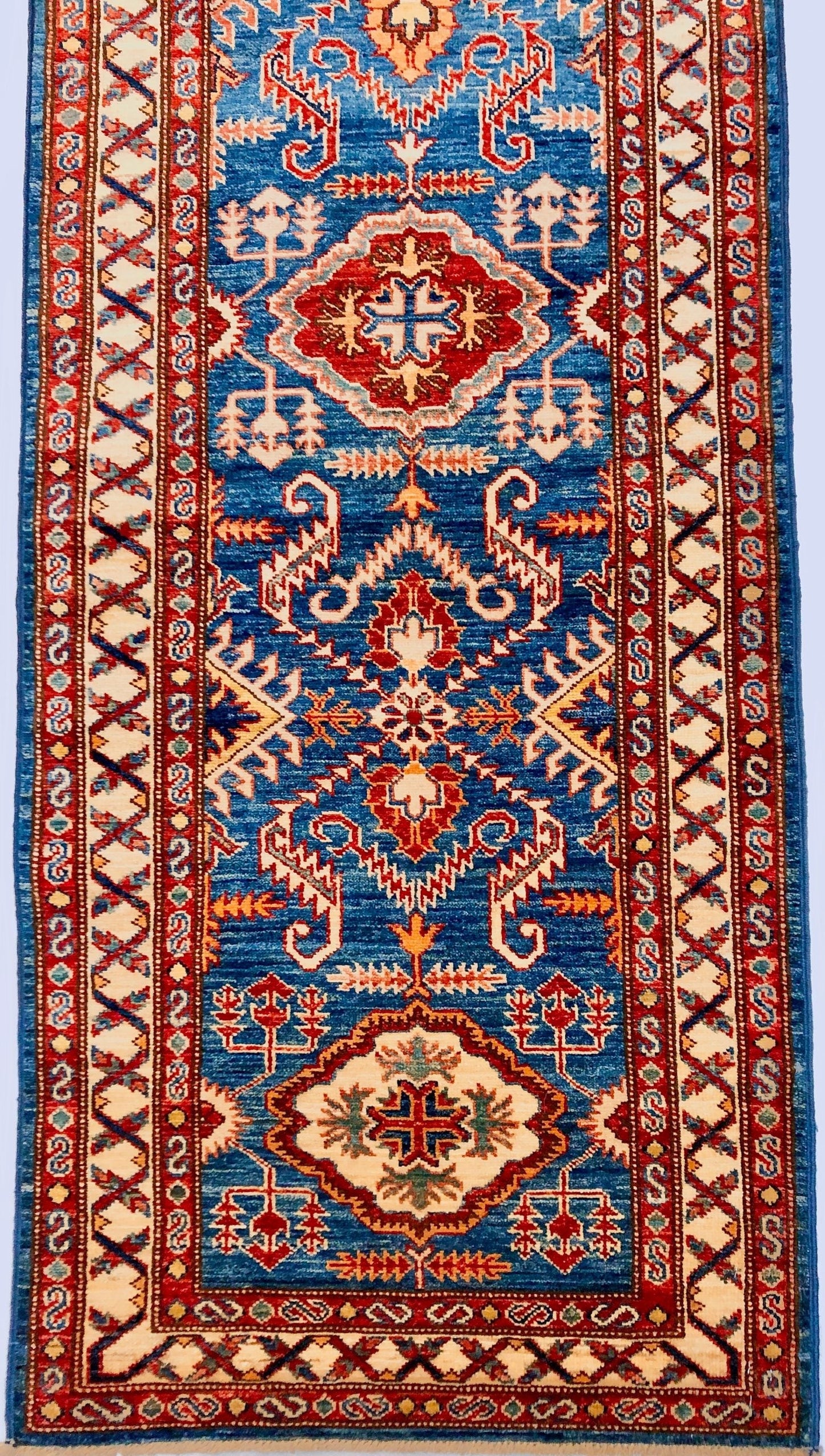 Super Kazak (17' Runner) blue/ivory