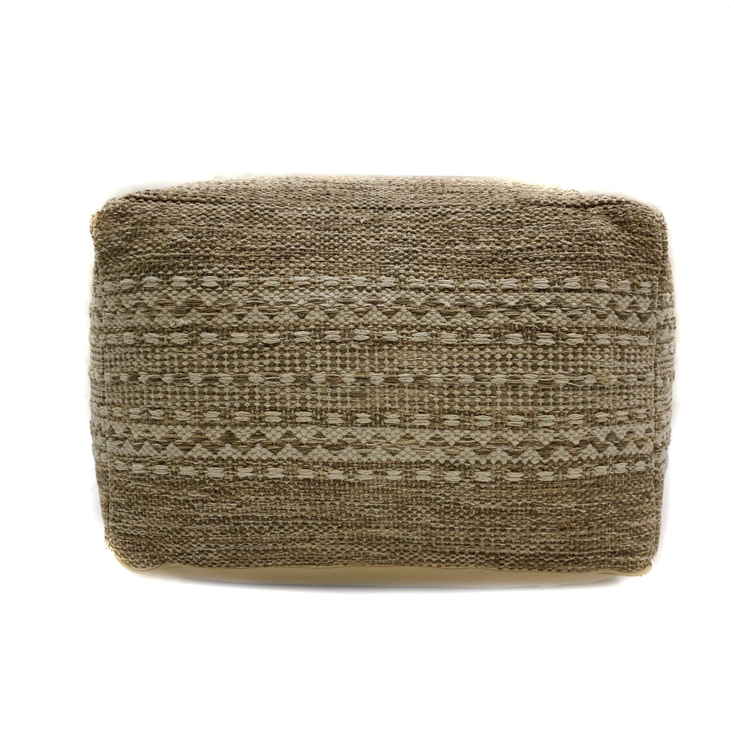 Moroccan-Style Woven Pouf