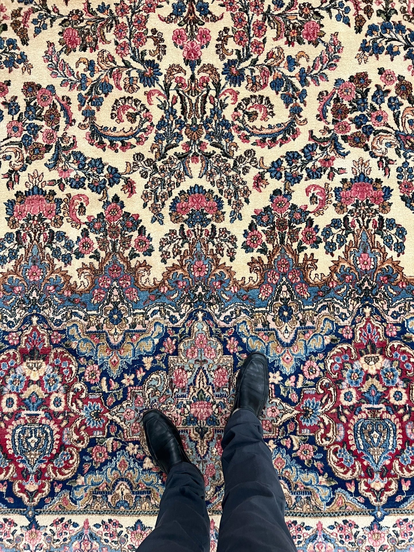 Vintage Persian Kerman (13x21)