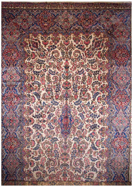 Vintage Persian Kerman (13x21)