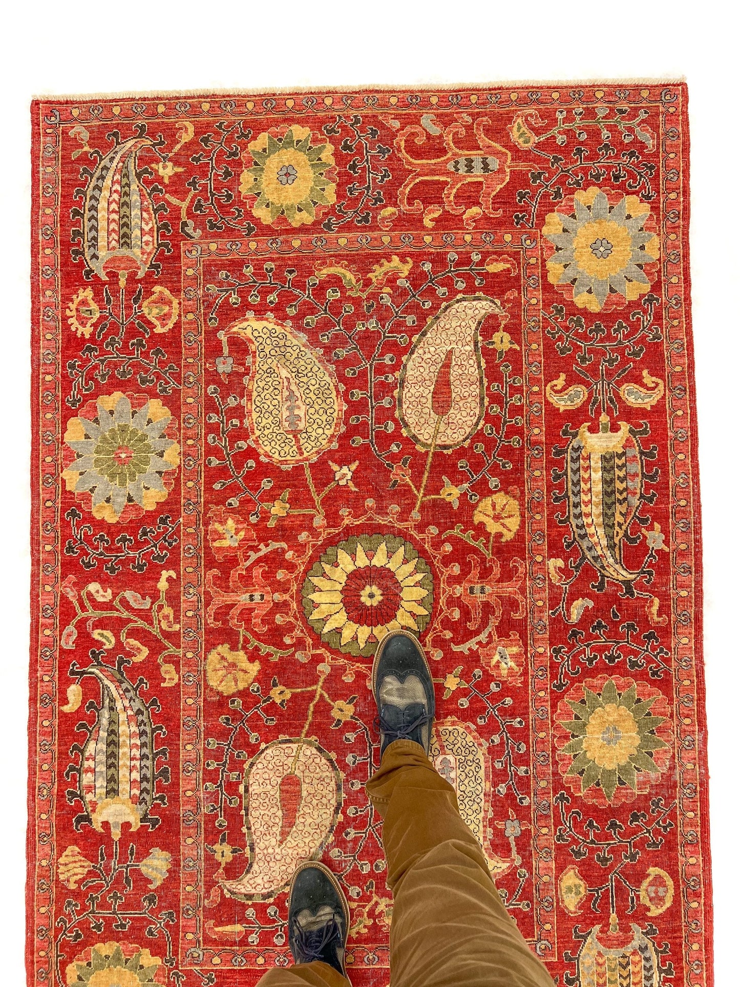 Antiqued Afghan Suzani (4x6)