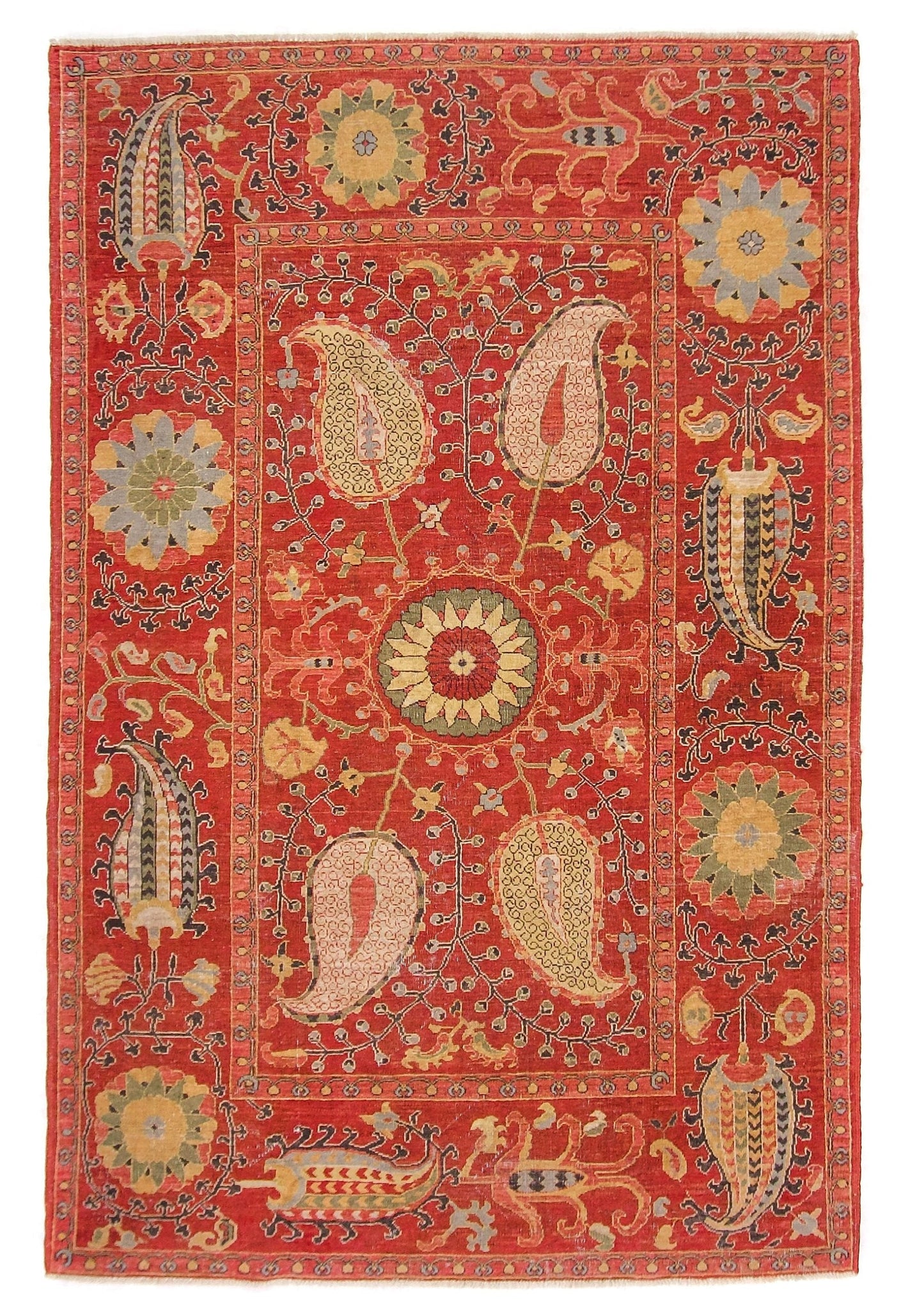 Antiqued Afghan Suzani (4x6)