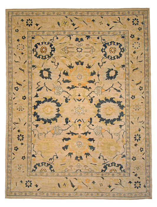 Afghan-made Oushak (9'01"x11'10")