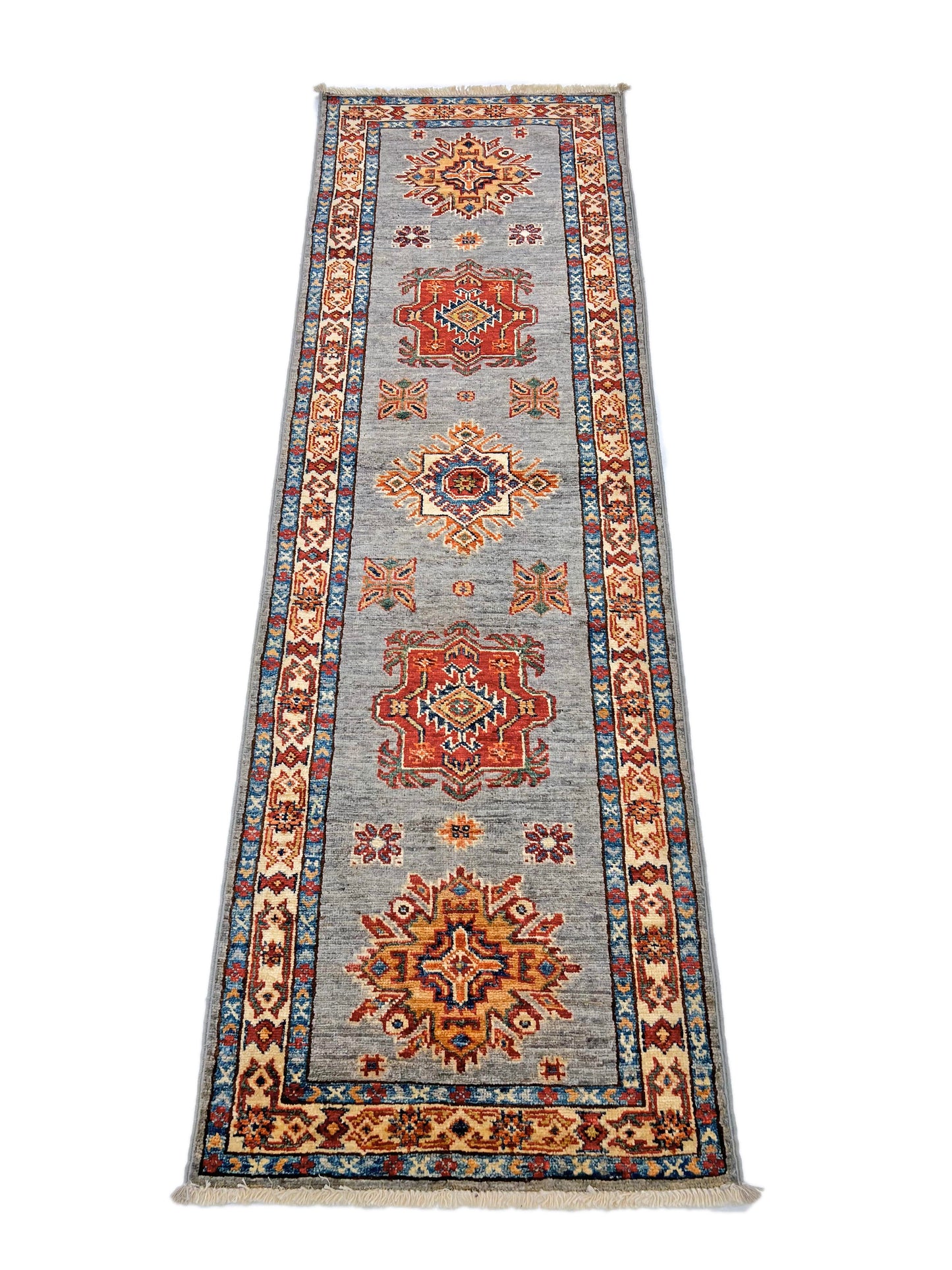 Super Kazak (1'11"x6'02") gray/multicolor