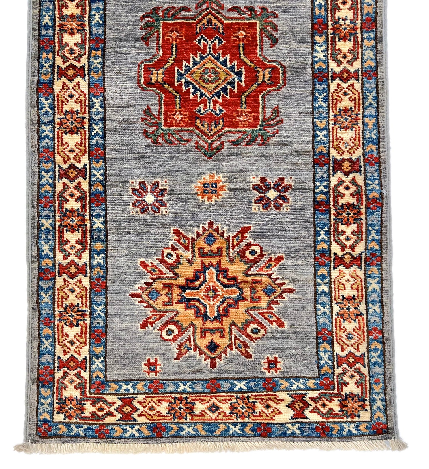 Super Kazak (1'11"x6'02") gray/multicolor