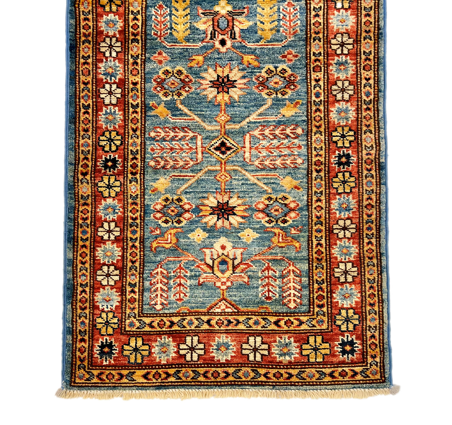 Super Kazak (2'00"x5'11") blue/ivory