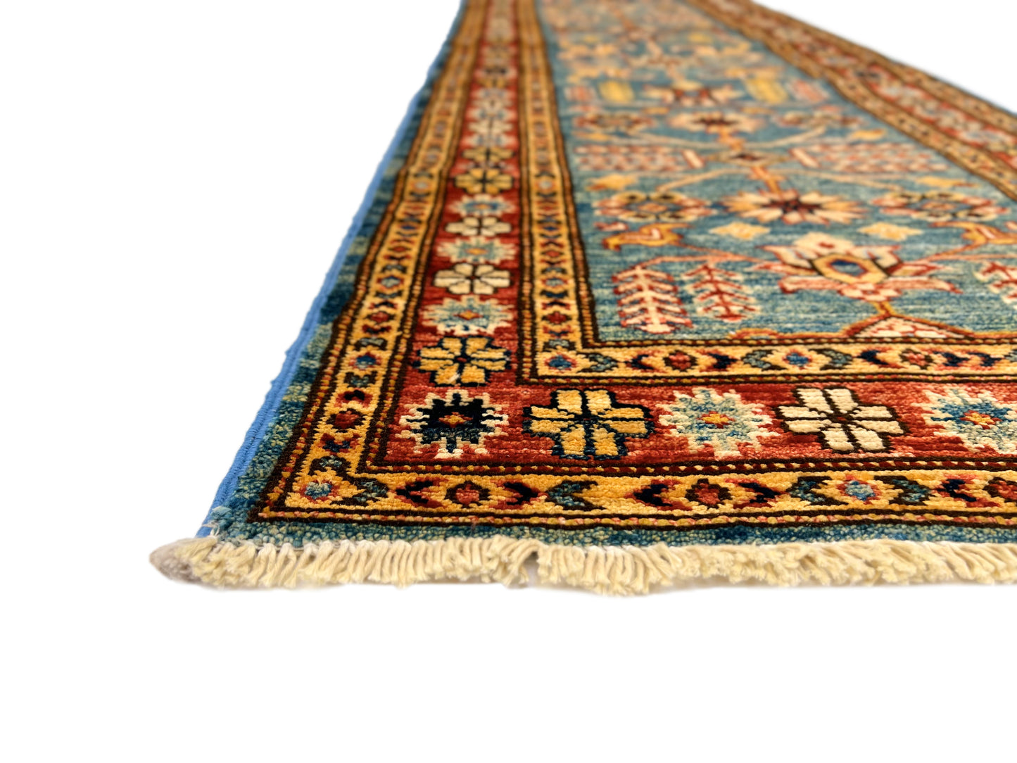 Super Kazak (2'00"x5'11") blue/ivory