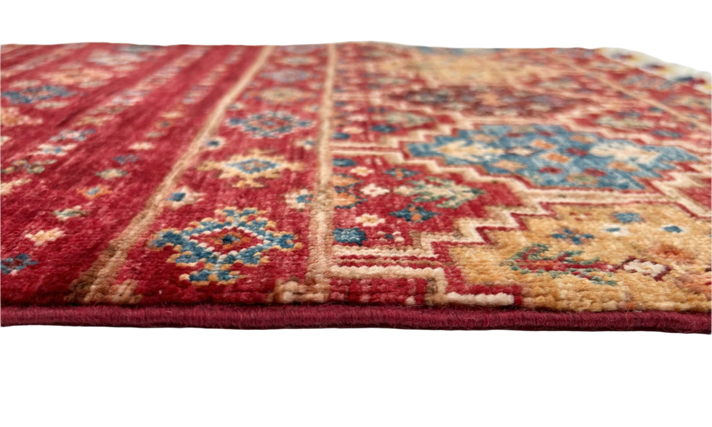 Afghan Khorjin (2'00"x3'04") red/multicolor