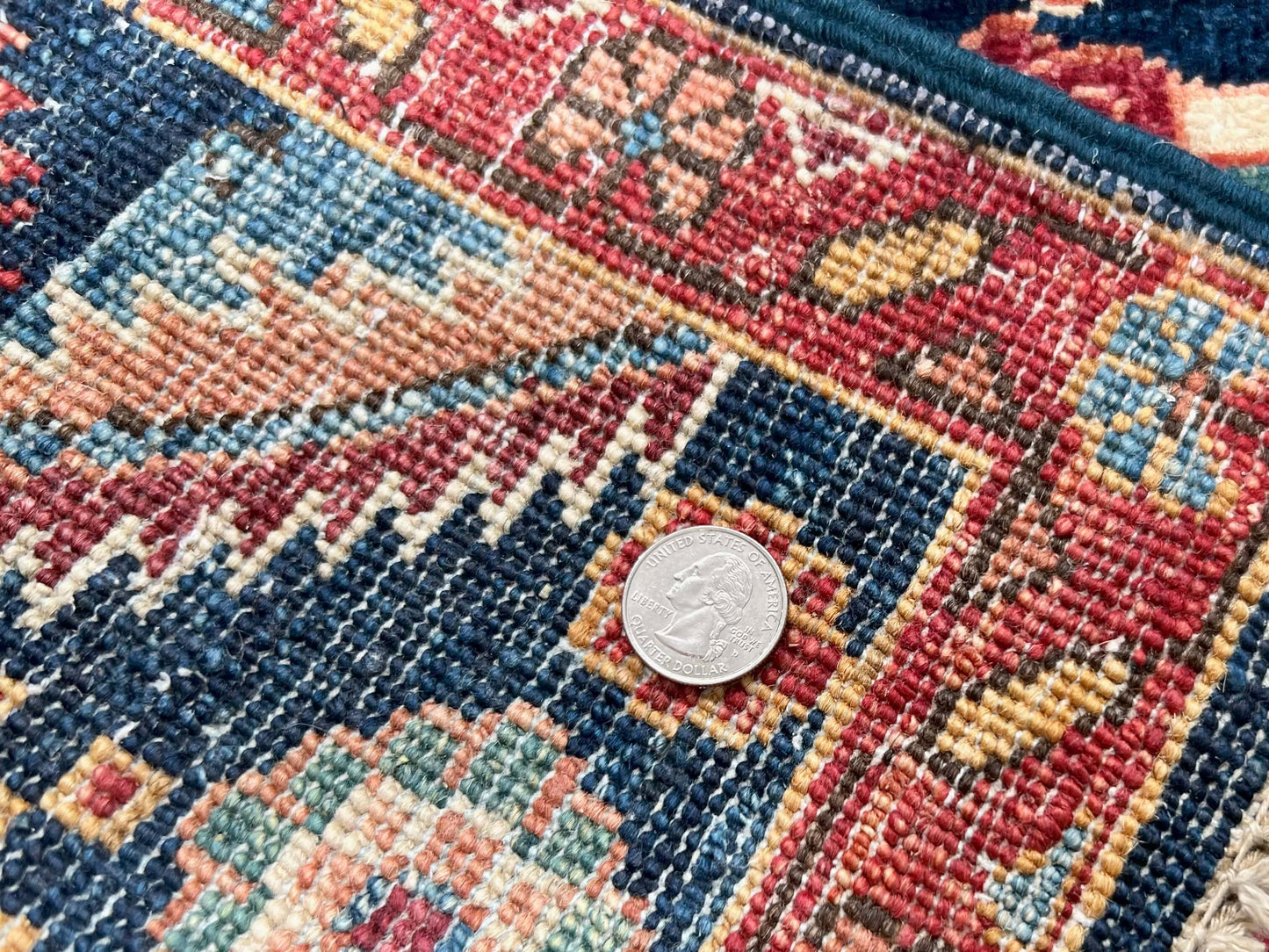 Afghan Qashqai (2'08"x3'10") blue/red