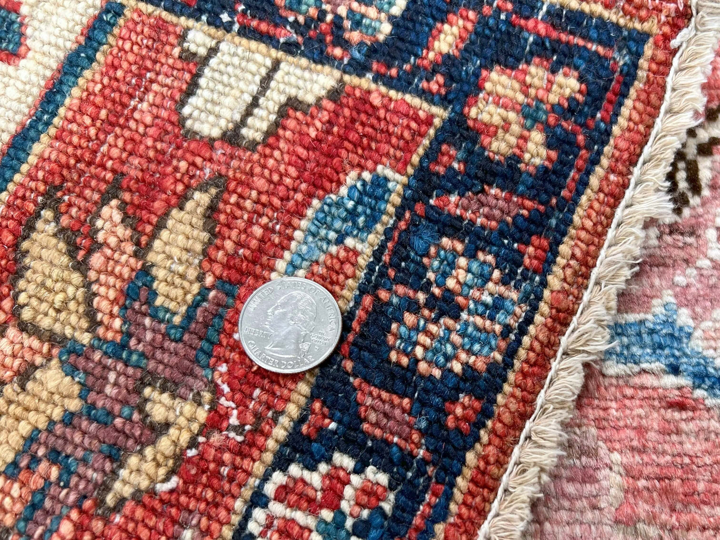 Afghan Ariana (3'00"x4'10") lt.red/navy